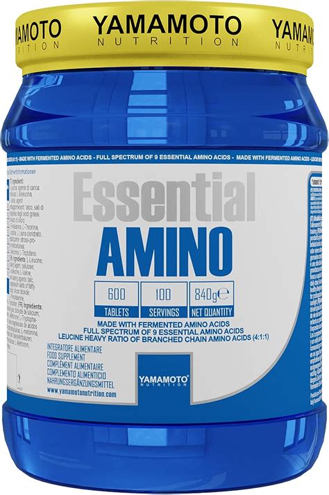 Yamamoto Nutrition Essential Amino Integratore Di Aminoacidi Essenziali