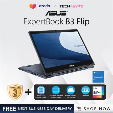 Asus Expertbook B3 Flip 14 Fhd I7 1165g7 8gb Ddr4 512gb Ssd