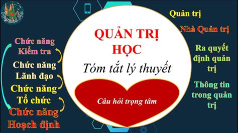 Quản Trị Học Tóm Tắt Lý Thuyết Câu Hỏi Tự Luận Youtube