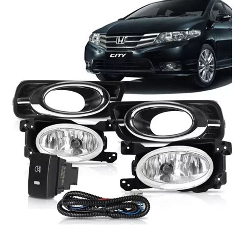 Kit Farol Milha Honda City 2012 2013 2014 Cromado Neblina Frete grátis