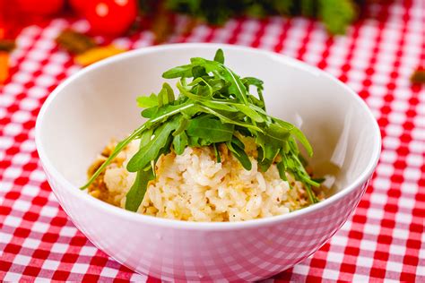 Risotto à la scarmozza roquette et noix