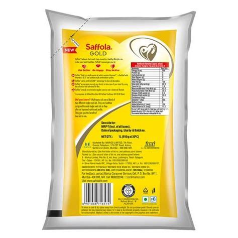 Buy Saffola Gold Refined Cooking Oil Blend Of Rice Bran And Corn Oil Multi Source Edible Online