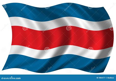 Vlag Van Costa Rica Stock Illustratie Illustration Of Nationalisme