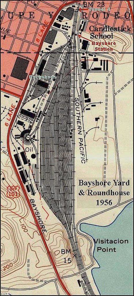 bayshore maps san francisco trains