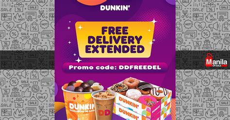 Dunkin Free Delivery Promo Manila On Sale