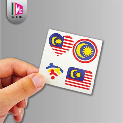 Ready Stock Sticker Pipi Bendera Malaysia Merdeka Shopee Malaysia