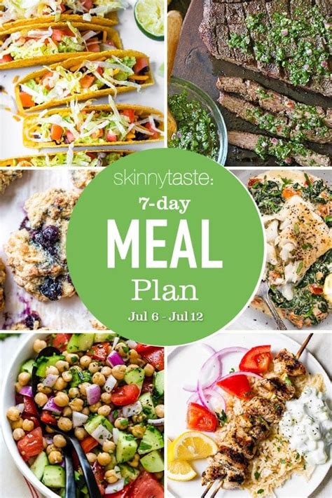 7 Day Healthy Meal Plan July 6 July 12 Nature S Gateway