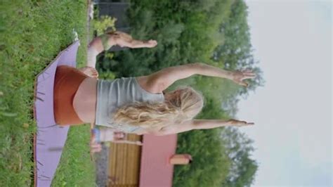 A Blonde Slim Woman With Friends Trai Stock Video Pond