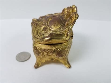 Antique Art Nouveau Jb Trinket Casket Box Gem