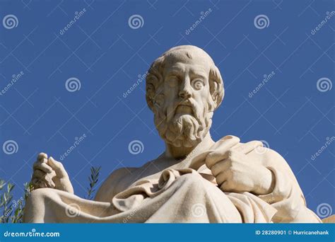 Statue Of Plato In Greece Stock Image Image 28280901