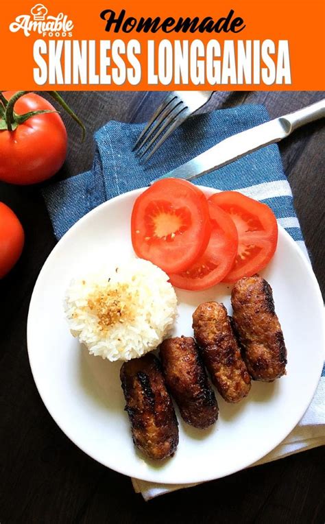 Homemade Skinless Longganisa Recipe | Amiable Foods