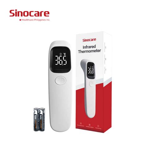 Sinocare Infrared Thermometer Aet R1d1 Digital Lcd Body Forehead Ear Non Touch Accurate Reading