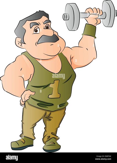 Cartoon Dumbbell Weight Gym Equipment Stock Photos & Cartoon Dumbbell ...