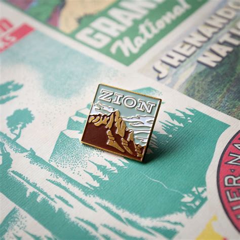 Zion National Park Enamel Pin The Landmark Project