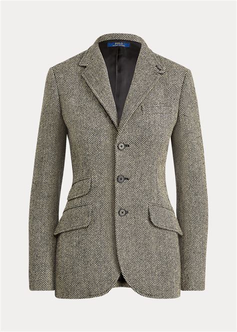 Herringbone Tweed Blazer Voor Women Ralph Lauren® Nl