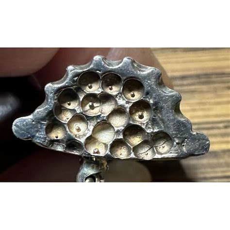 Mid Century Sterling Silver Nude Woman Sterling Brooc Gem