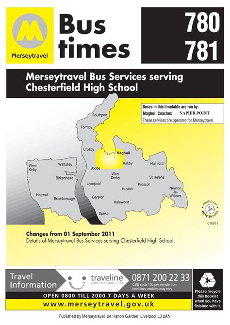 Bus Routes Serving Chesterfield High School Merseytravel