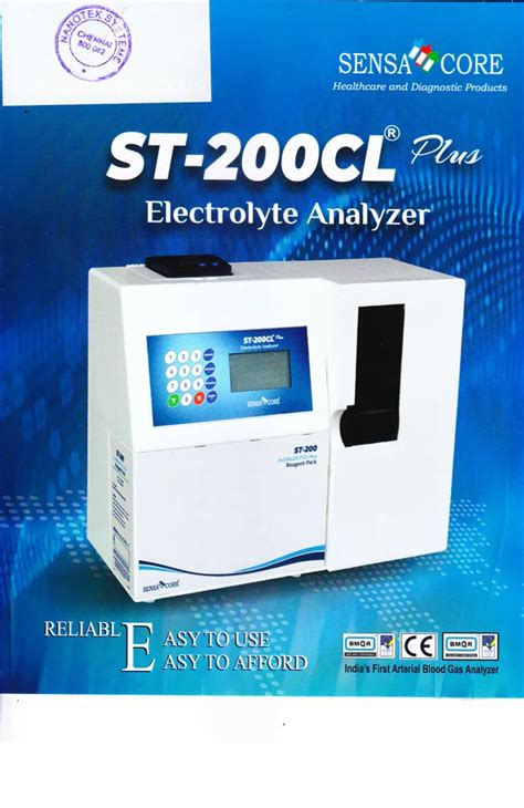 Sensacore Automatic Electrolyte Analyzer For Laboratory Model Name