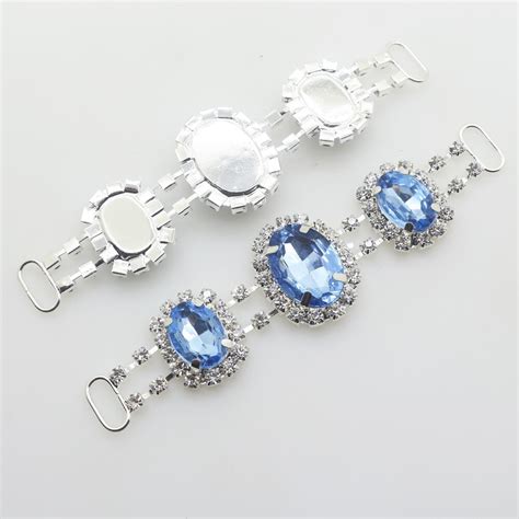 Conector De Bikini De Cadena De Cristal Brillante Grandado