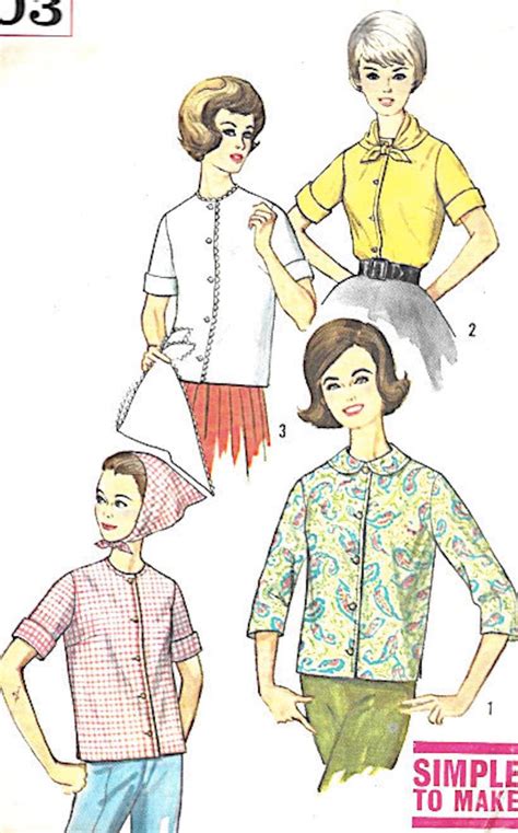 Vintage Sewing Pattern Bust Etsy