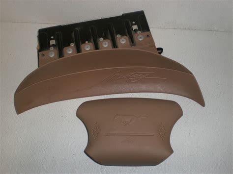 1994-1998 Ford Mustang SRS Air Bag Airbags Tan Camel Saddle Set Passenger Drivers F7ZZ F7ZB ...