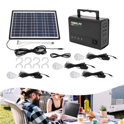 YOBO LIFE Solar Power Generator with 1 Solar Panel - Walmart.com