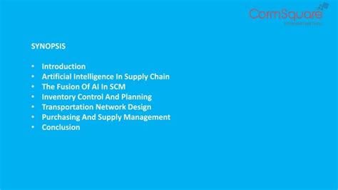 Artificial Intelligence Transforming The Phase Of Supply Chain