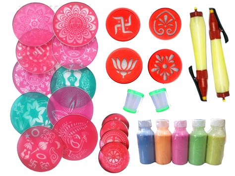 Buy Generic Rangoli Making Kit Round Jali Rangoli Stencils