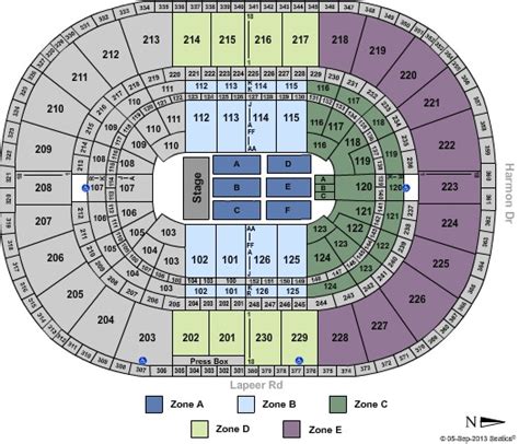 Palace Of Auburn Hills Tickets in Auburn Hills Michigan, Seating Charts ...