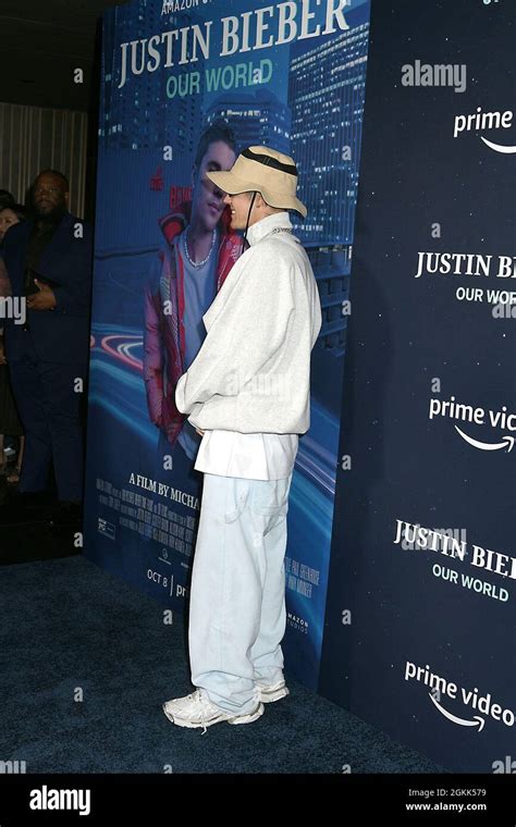 New York, USA.14/09/2021, Justin Bieber attends Amazon Prime's ...