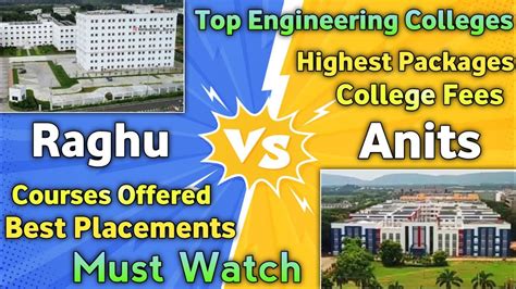 Top Engineering Colleges In Andhra Pradesh Raghu Vs Anits College