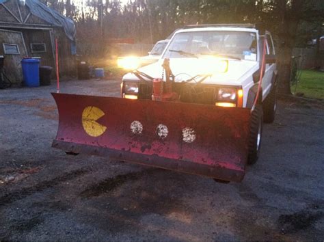 Xj complete working snow plow set up cnj - Jeep Cherokee Forum