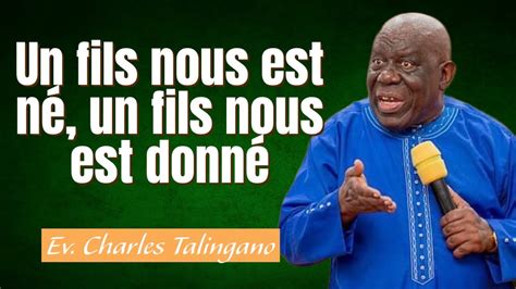 Un Fils Nous Est N Un Fils Nous Est Donn Charles Talingano