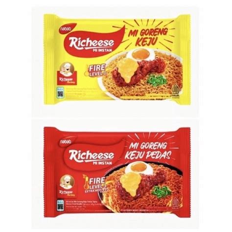 Jual Mie Richeese Mie Goreng Keju Mie Instant Pedas Level 0