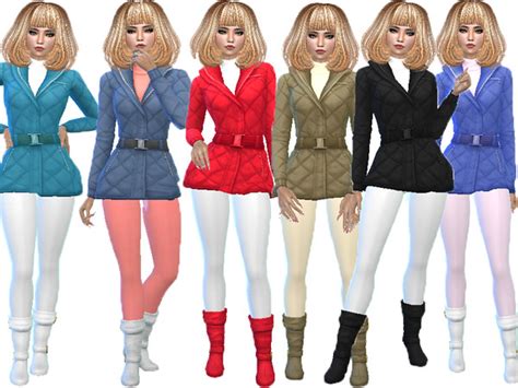 The Sims Resource T55 Winter Bodysuit With Shoes