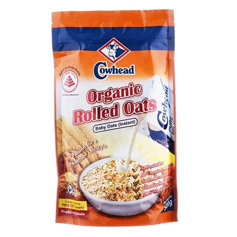 Cowhead Organic Rolled Instant Baby Oats 500g - Xclusivebrandsbd