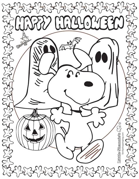 Snoopy Coloring Pages To Print