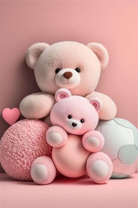 Pink Bear Wallpaper