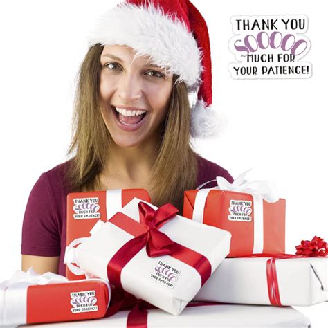 Thank You So Much For Your Patience Sticker Festive Supplies Gifts