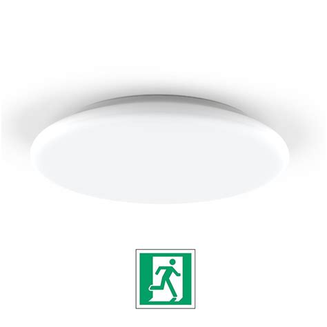 Plafoniera LED tonda Ø300 mm EMERGENZA INTEGRATA 18 W fissaggio a