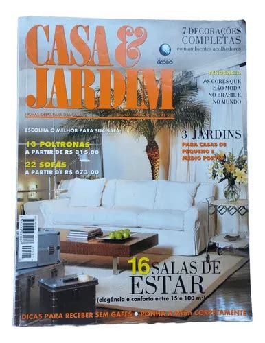Revista Casa E Decoração - Revista Casa E Jardim Antiga 1998 Agosto Decoração | MercadoLivre