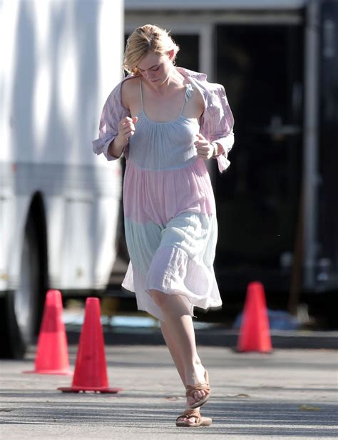 Elle Fanning On The Set Of 20th Century Women In Los Angeles 10012015 Hawtcelebs