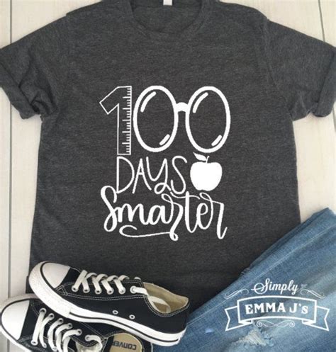 100 days of school shirt teacher, 100 Days Smarter, 100 days of school ...