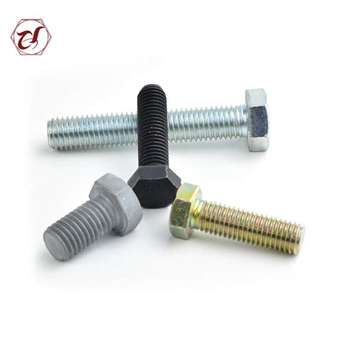 Color Zinc Plated Hex Cap Full Thread Hex Bolt China Hex Cap Bolt And