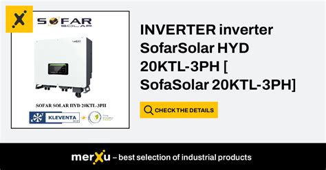 Inverter Inverter Sofarsolar Hyd 20ktl 3ph Sofarsolar 20ktl 3ph