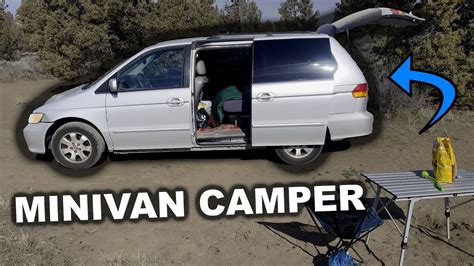 Honda Odyssey Camper Van Conversion | DIY Full Build in 2023 | Honda ...