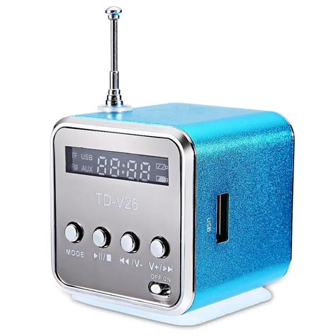 Anqulife Td V Radio Fm Mini Speaker Sd Usb Music Player Digital Radio