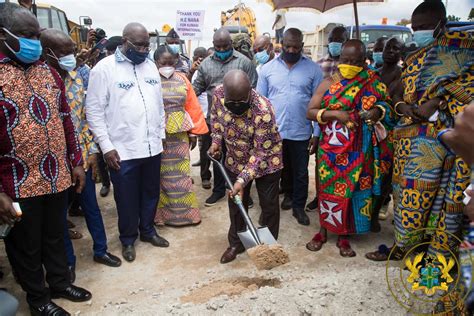 President Akufo Addo Cuts Sod For Construction Of Kumasi Obuasi Railway