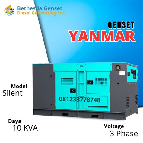 Jual Mesin Genset 3 Phase 10 Kva Yanmar Stamford Shopee Indonesia