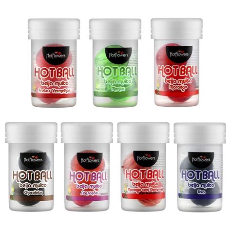 Hot Ball Bolinha Explosiva Lubrificante Plus E Beija Muito Hot Flowers Shopee Brasil